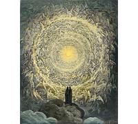 NAAYRASA Famous Photo Canvas Image Classic Wall Art Picture the Saintly Throng Form a Rose in the Empyrean by Gustave Dore Famous Art Prints for Home Decor 60x90cm