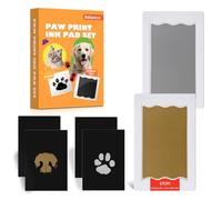 Nabance Baby Handprint and Footprint Kit, Paw Print Kit for Dogs & Cats, 2 Inkless Print Pads, 4 Imprint Cards, Dog Paw Print Kit, Pet Paw Stamp Pads, Pawprint Family Keepsake Kit, Medium Size