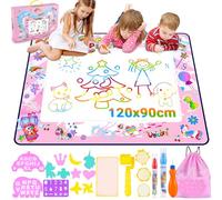 Nabance Unicorn Gifts for Girls, Water Drawing Mat, 120 X 90 CM Kids Water Doodle Magic Mat Mess Free, Reusable Large Drawing Painting Mat 3+ Years Old Kids Gifts Birthday Christmas, Educational Toy