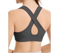 Nabawa Sports Bras for Women Criss Cross Back High Impact Workout Tops Unpadded High Support Yoga Gym Bra