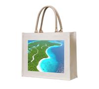NABEAR An Island In The Ocean Canvas Carrying Tote Bag â€“ Eco-Friendly Reusable Shopping Bag,Shoulder Bag For Women
