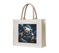 NABEAR Astronaut Koala Canvas Carrying Tote Bag â€“ Eco-Friendly Reusable Shopping Bag,Shoulder Bag For Women