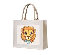 NABEAR Cartoon Cute Little Lion Canvas Carrying Tote Bag – Eco-Friendly Reusable Shopping Bag,Shoulder Bag For Women