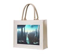 NABEAR Cities Of The Future Canvas Carrying Tote Bag – Eco-Friendly Reusable Shopping Bag,Shoulder Bag For Women