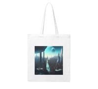 NABEAR Cities Of The Future Canvas Shopping Bag-Reusable,Eco-Friendly With Printed Shoulder Bag Tote Bag For Women