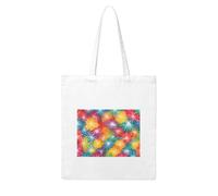 NABEAR Colorful Spray Pattern Canvas Shopping Bag-Reusable,Eco-Friendly With Printed Shoulder Bag Tote Bag For Women