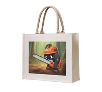 NABEAR Cute Crying Chainsaw Canvas Carrying Tote Bag – Eco-Friendly Reusable Shopping Bag,Shoulder Bag For Women