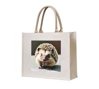 NABEAR Cute Hedgehog Canvas Carrying Tote Bag – Eco-Friendly Reusable Shopping Bag,Shoulder Bag For Women