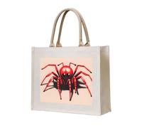 NABEAR Cute Little Red Spider Canvas Carrying Tote Bag – Eco-Friendly Reusable Shopping Bag,Shoulder Bag For Women
