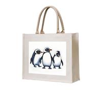 NABEAR Cute Penguins Canvas Carrying Tote Bag – Eco-Friendly Reusable Shopping Bag,Shoulder Bag For Women
