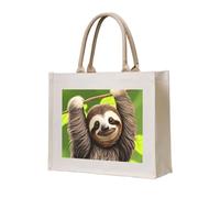 NABEAR Cute Sloth Canvas Carrying Tote Bag – Eco-Friendly Reusable Shopping Bag,Shoulder Bag For Women