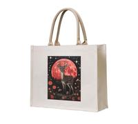 NABEAR Dream Deer Art Canvas Carrying Tote Bag â€“ Eco-Friendly Reusable Shopping Bag,Shoulder Bag For Women