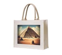 NABEAR Dreaming Of The Pyramids Of Khufu Canvas Carrying Tote Bag – Eco-Friendly Reusable Shopping Bag,Shoulder Bag For Women