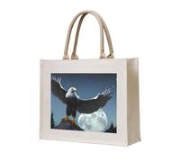 NABEAR Eagle Under The Stars Canvas Carrying Tote Bag – Eco-Friendly Reusable Shopping Bag,Shoulder Bag For Women