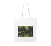 NABEAR Fishing Lake Fisherm Canvas Shopping Bag-Reusable,Eco-Friendly With Printed Shoulder Bag Tote Bag For Women