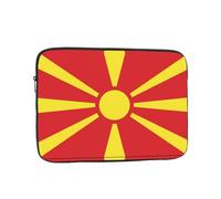 Nabear Flag of Northern Macedonia Premium Laptop Case-Shockproof & Portable Notebook Inner Bag, 10" 12" 13" 15" 17"