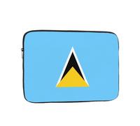 Nabear Flag of Saint Lucia Premium Laptop Case-Shockproof & Portable Notebook Inner Bag, 10" 12" 13" 15" 17"