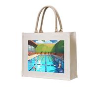 NABEAR Flamingo And Swimming Pool Canvas Carrying Tote Bag – Eco-Friendly Reusable Shopping Bag,Shoulder Bag For Women
