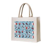 NABEAR Ice Hockey Pattern Canvas Carrying Tote Bag â€“ Eco-Friendly Reusable Shopping Bag,Shoulder Bag For Women