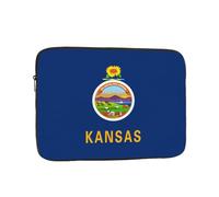 Nabear Kansas State Flag Premium Laptop Case-Shockproof & Portable Notebook Inner Bag, 10" 12" 13" 15" 17"