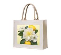 NABEAR Lemon And Flower Canvas Carrying Tote Bag â€“ Eco-Friendly Reusable Shopping Bag,Shoulder Bag For Women