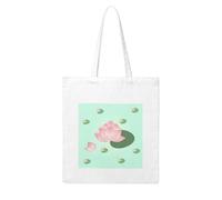 NABEAR Lotus Flowers Waiting To Bloom Canvas Shopping Bag-Reusable,Eco-Friendly With Printed Shoulder Bag Tote Bag For Women