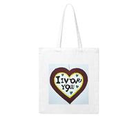 NABEAR Love Confessions Canvas Shopping Bag-Reusable,Eco-Friendly With Printed Shoulder Bag Tote Bag For Women