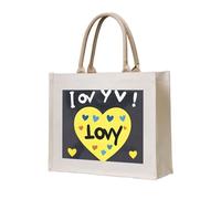 NABEAR Love You With All My Heart Canvas Carrying Tote Bag – Eco-Friendly Reusable Shopping Bag,Shoulder Bag For Women