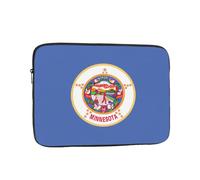 Nabear Minnesota State Flag Premium Laptop Case-Shockproof & Portable Notebook Inner Bag, 10" 12" 13" 15" 17"