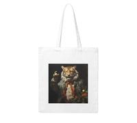 NABEAR Mr. Dancing Tiger Canvas Shopping Bag-Reusable,And Eco-Friendly With Printed Shoulder Bag Tote Bag For Women