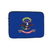 Nabear North Dakota State Flag Premium Laptop Case-Shockproof & Portable Notebook Inner Bag, 10" 12" 13" 15" 17"