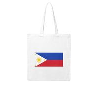 NABEAR Philippine Flag Canvas Shopping Bag-Reusable,And Eco-Friendly With Printed Shoulder Bag Tote Bag For Women