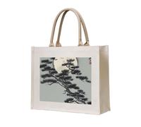 NABEAR Pine Tree Under The Moon Canvas Carrying Tote Bag â€“ Eco-Friendly Reusable Shopping Bag,Shoulder Bag For Women