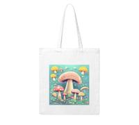 NABEAR Pretty Little Mushrooms Canvas Shopping Bag-Reusable,Eco-Friendly With Printed Shoulder Bag Tote Bag For Women