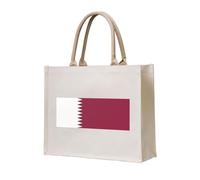 NABEAR Qatar Flag Canvas Carrying Tote Bag â€“ Eco-Friendly Reusable Shopping Bag,Shoulder Bag For Women