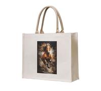 NABEAR Running Horses In The River Canvas Carrying Tote Bag â€“ Eco-Friendly Reusable Shopping Bag,Shoulder Bag For Women