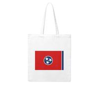 NABEAR Tennessee State Flag Canvas Shopping Bag-Reusable,And Eco-Friendly With Printed Shoulder Bag Tote Bag For Women
