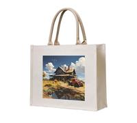 NABEAR Texas Farm Tractor Canvas Carrying Tote Bag â€“ Eco-Friendly Reusable Shopping Bag,Shoulder Bag For Women