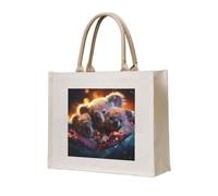 NABEAR The Koala Family Canvas Carrying Tote Bag – Eco-Friendly Reusable Shopping Bag,Shoulder Bag For Women