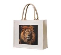 NABEAR The Lion'S Gaze Canvas Carrying Tote Bag â€“ Eco-Friendly Reusable Shopping Bag,Shoulder Bag For Women