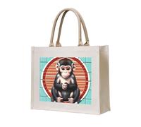NABEAR The Silent Monkey Canvas Carrying Tote Bag â€“ Eco-Friendly Reusable Shopping Bag,Shoulder Bag For Women