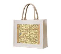 NABEAR Treasure Maze Canvas Carrying Tote Bag â€“ Eco-Friendly Reusable Shopping Bag,Shoulder Bag For Women