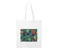 NABEAR Tropical Leaves Canvas Shopping Bag-Reusable,Eco-Friendly With Printed Shoulder Bag Tote Bag For Women