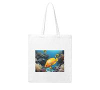 NABEAR Tropical Ocean Sea Fish Canvas Shopping Bag-Reusable,Eco-Friendly With Printed Shoulder Bag Tote Bag For Women