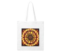 NABEAR Turning The Flame Canvas Shopping Bag-Reusable,Eco-Friendly With Printed Shoulder Bag Tote Bag For Women