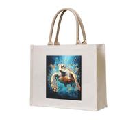 NABEAR Turtles Swimming In The Dark Canvas Carrying Tote Bag â€“ Eco-Friendly Reusable Shopping Bag,Shoulder Bag For Women