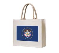 NABEAR Utah Flag Canvas Carrying Tote Bag â€“ Eco-Friendly Reusable Shopping Bag,Shoulder Bag For Women