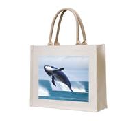 NABEAR Whales At Sea Canvas Carrying Tote Bag – Eco-Friendly Reusable Shopping Bag,Shoulder Bag For Women