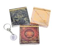 Nabeel Bakhoor 3 Pack Set - Nasaem, Black Oudh & Oudh Nabeel - Long Lasting Arabic Incense 40g Each - Aromatic Home Fragrance Charcoal Burner Compatible with JRose Trolley Coin Keychain