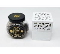 Nabeel Mamul Qisaty Incense Bakhoor by Nabeel | 1 Box with 40g of Authentic Arabic Wood Chip Bakhoor Incense | Perfect for Prayer, Namaaz, Ceremony, Meditation, Relaxation with Bakhoor Burner